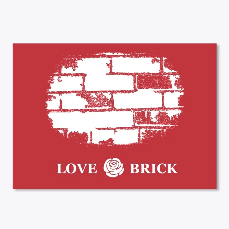 Love Brick Sticker